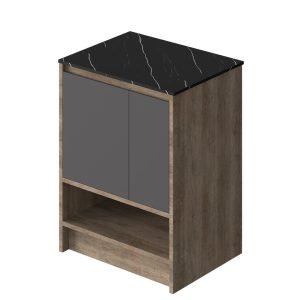 Vanitory Classic Legno Giorno 60 cm - Frente Negro