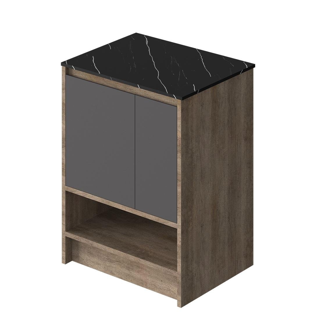 Vanitory Classic Legno Giorno 60 cm - Frente Negro
