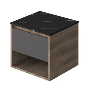 Vanitory Classic Rovere Notte 50 cm - Frente Negro