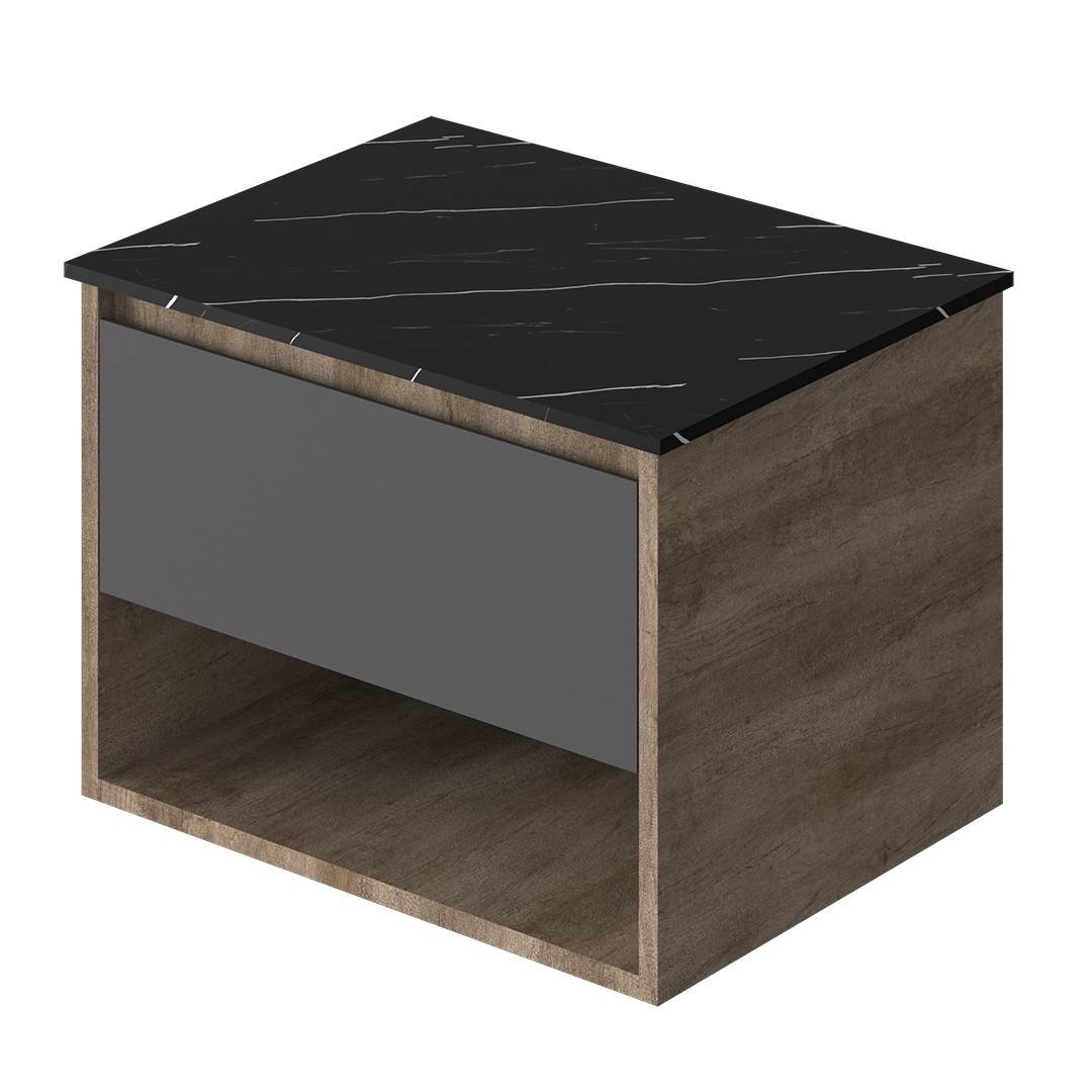 Vanitory Classic Rovere Giorno 60 cm - Frente Negro