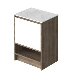 Vanitory Classic Legno Notte 60 cm - Frente Blanco