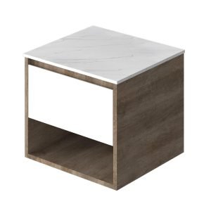 Vanitory Classic Rovere Notte 50 cm - Frente Blanco