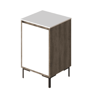 Vanitory Classic Fortezza Notte 50 cm - Frente Blanco
