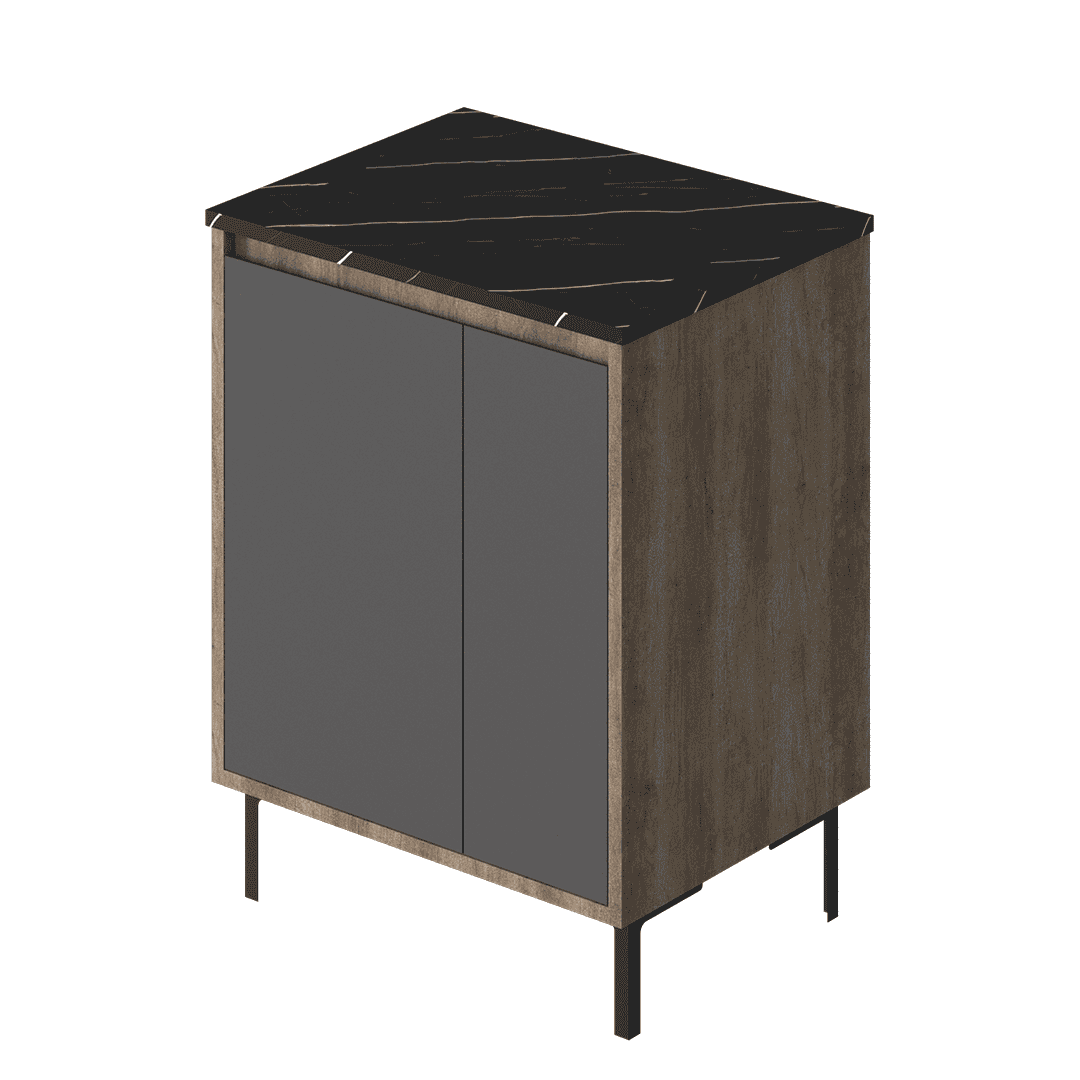 Vanitory Classic Fortezza Notte 60 cm - Frente Negro