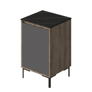 Vanitory Classic Fortezza Notte 50 cm - Frente Negro