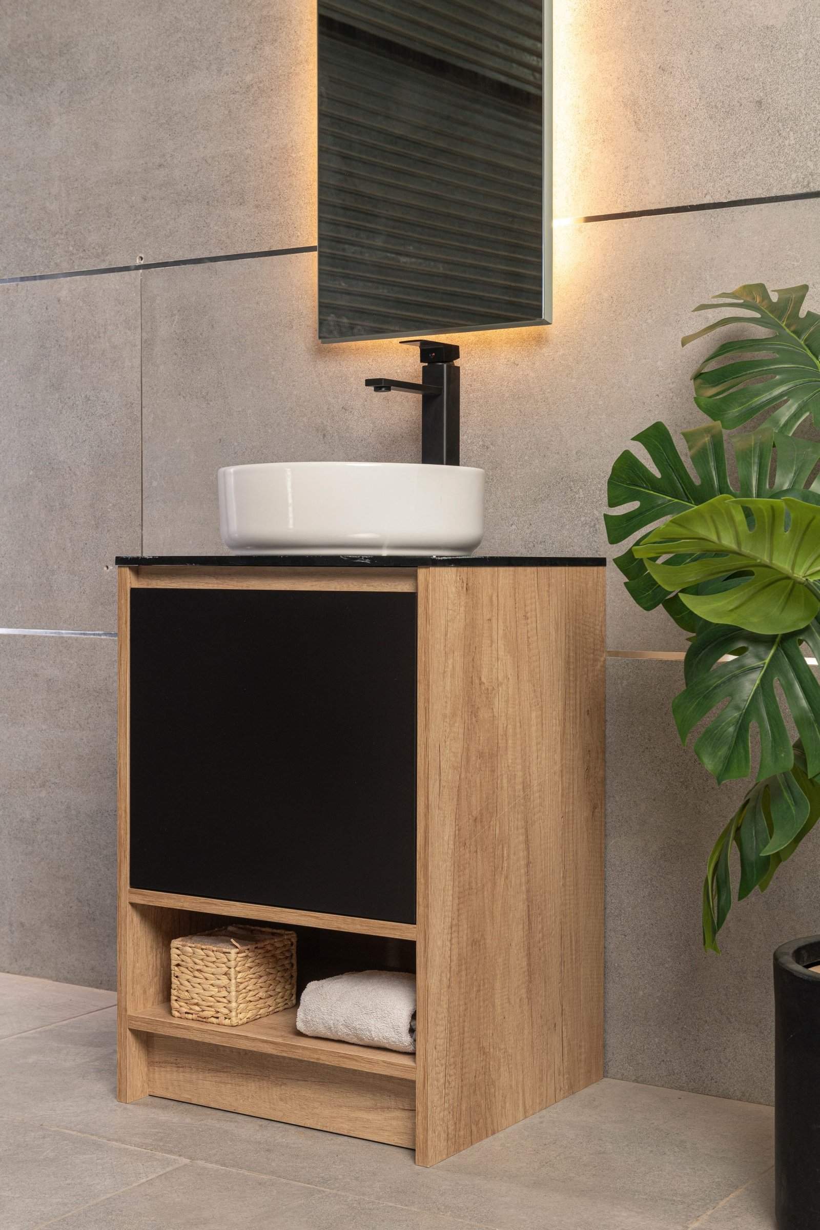 Vanitory Classic Legno Giorno 60 cm - Frente Negro - Image 6