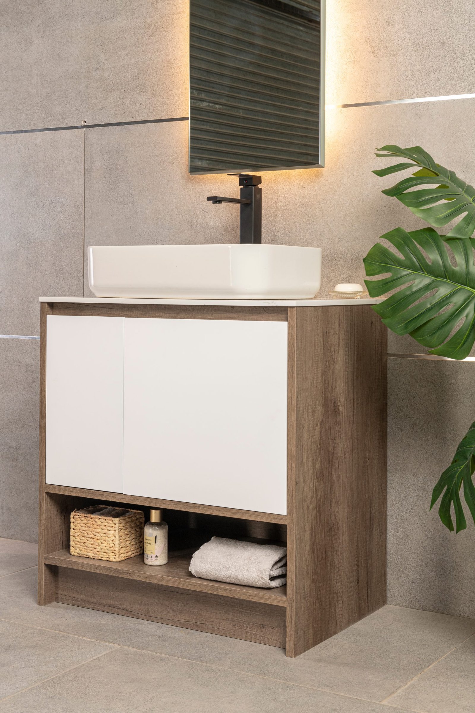 Vanitory Classic Legno Notte 60 cm - Frente Blanco - Image 6