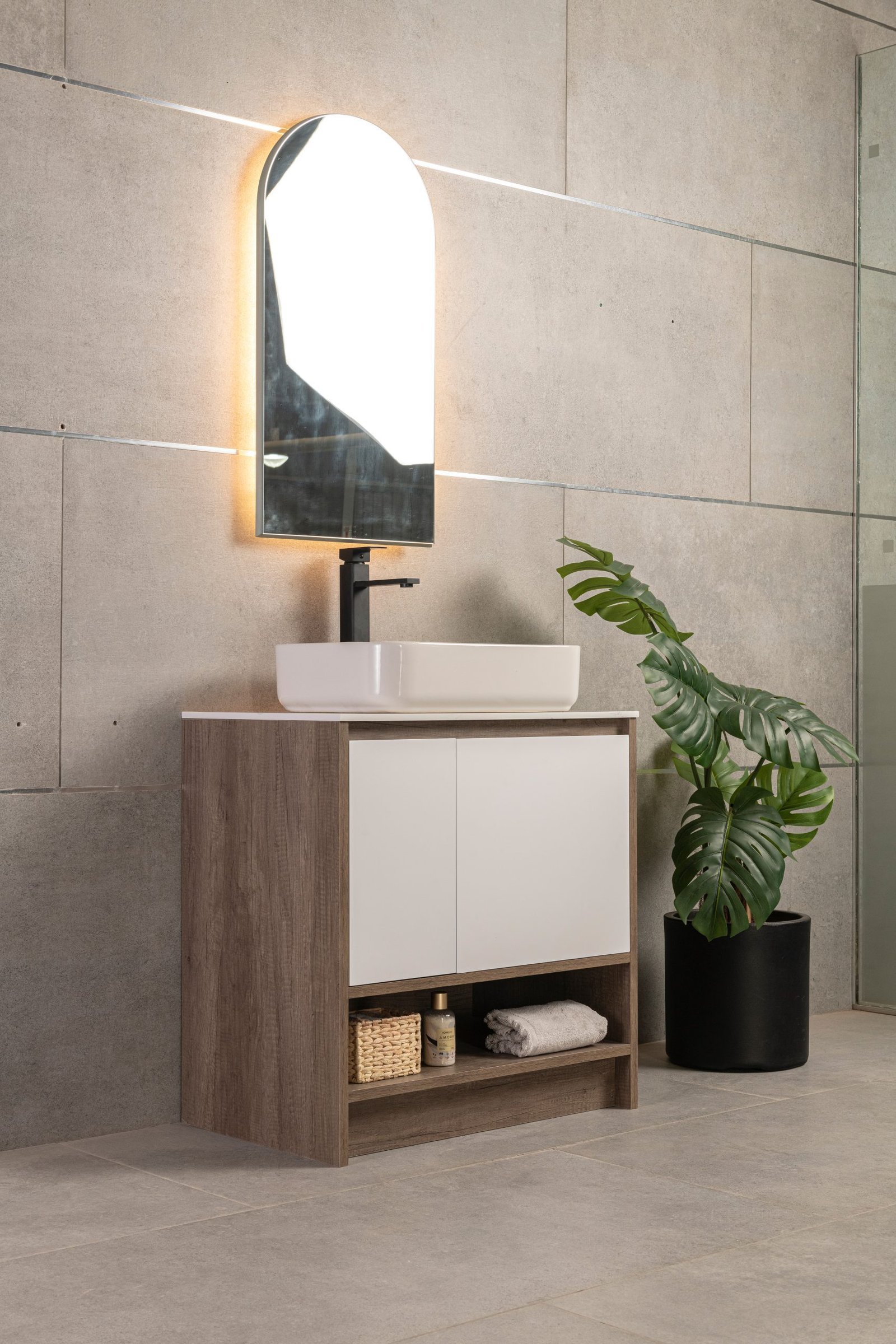 Vanitory Classic Legno Notte 60 cm - Frente Blanco - Image 5