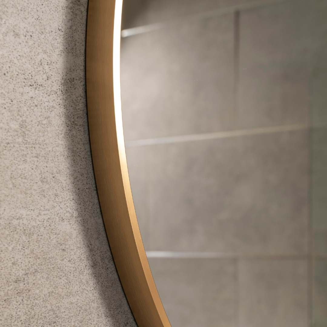 Espejo marco de aluminio Ring Frame 70 cm - Oro mate - Image 3