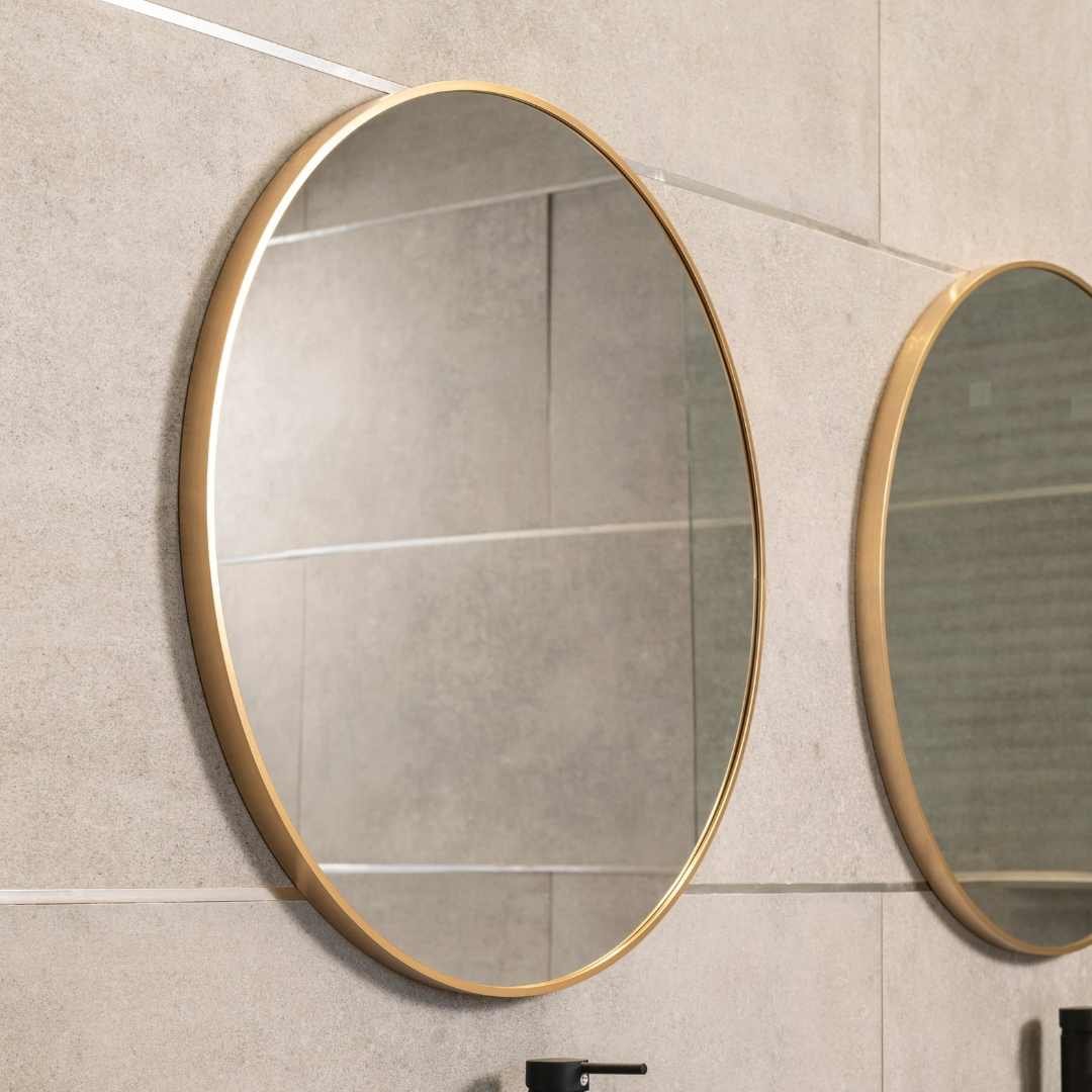 Espejo marco de aluminio Ring Frame 70 cm - Oro mate - Image 7