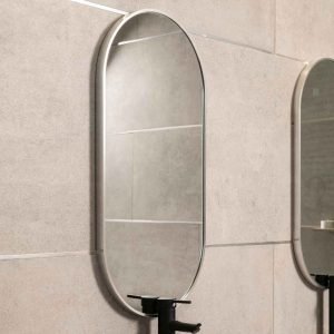 Espejo marco de aluminio Capsule Frame 40x80 cm - Cromo mate