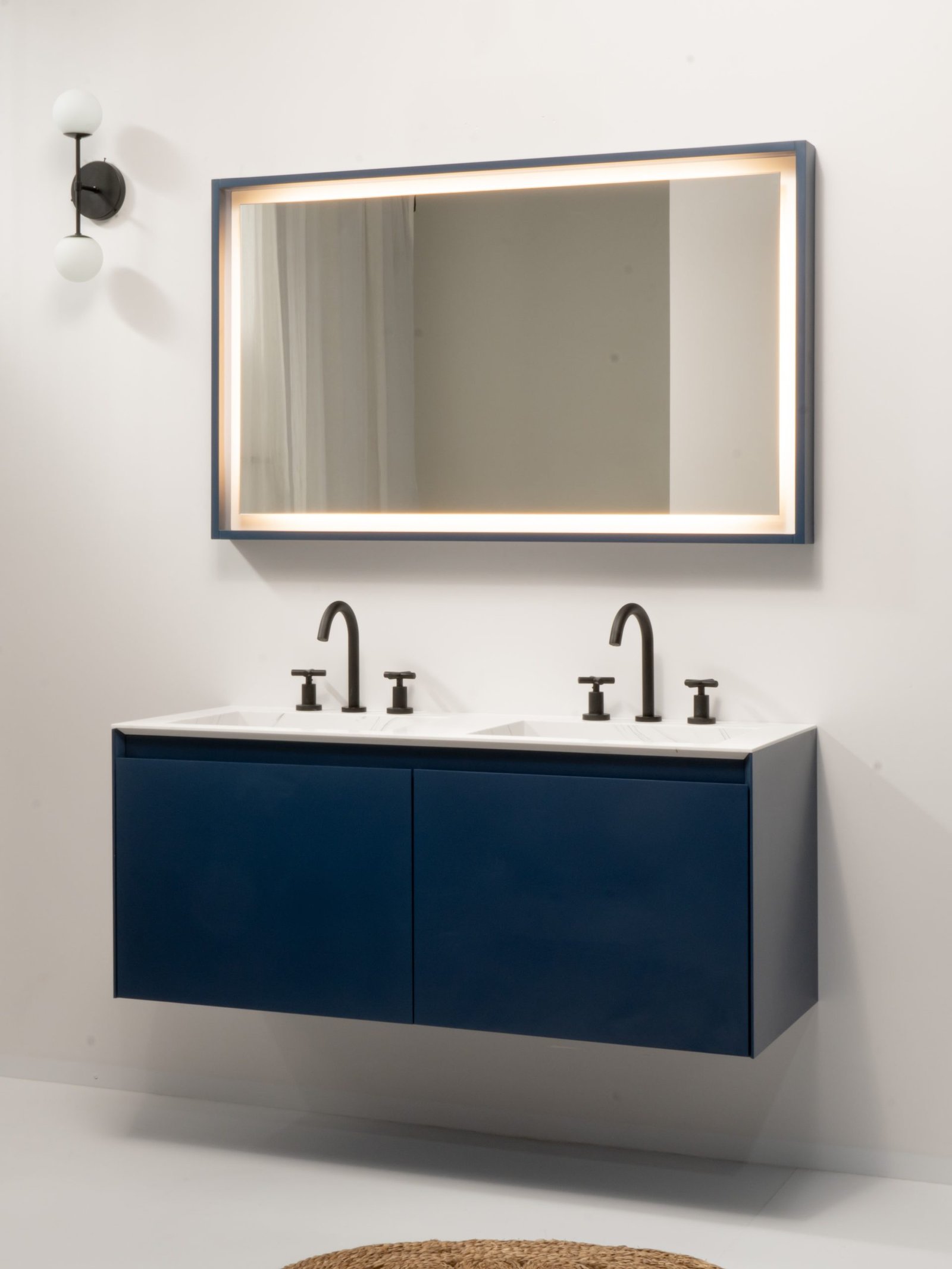 Mueble para baño con doble bacha