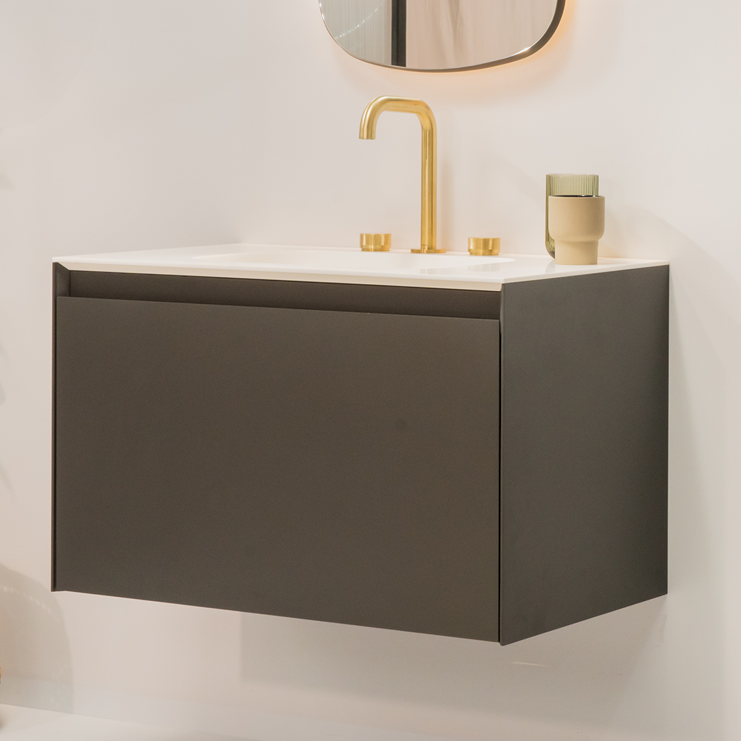 Vanitory flotante para un baño pequeño